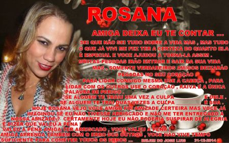 ROSANA AMIZADE TEMPO SUFICIENTE